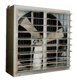 Galvanized Shuttered Box Exhaust Fan 36 inch 10301 CFM Direct Drive 36D370S