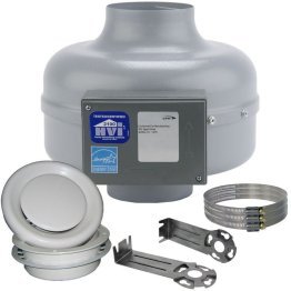 AXC Bathroom Kit Centrifugal Duct Fan w/ Adjustable Grill 4 inch 147 CFM Energy Star RG100-ES