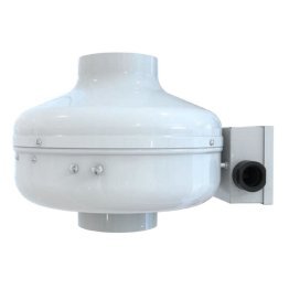 VKM Antiradon Centrifugal Duct Inline Fan 4 inch 174 CFM w/ Power Cord VKM-AR-100