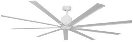 Big Air White 96 inch Wet Environment Industrial Ceiling Fan w/ Remote 6 Speeds ICF96WLWHUPS