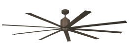 Big Air Bronze 96 inch Wet Environment Industrial Ceiling Fan w/ Remote 6 Speeds ICF96WLORBUPS