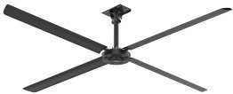 Hunter XP 12 foot HVLS Ceiling Fan 1w/ Remote 3600 Sq Ft Coverage 120V