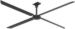 Hunter XP 14 foot HVLS Ceiling Fan w/ Remote 4900 Sq Ft Coverage 120V