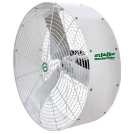 Poly Stormer White Recirculation Fan 36 inch 8240 CFM 3 Phase 1 Speed VPS36CF