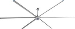 Patterson V-Series HVLS Ceiling Fan 12 foot 12035 Sq Ft Coverage w/ VFD Control 460V 3 Phase V12B-460