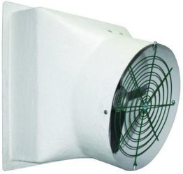 Tornado Fiberglass Exhaust Fan w/ Poly Shutters & Gold Star Motor 24 inch 5192 CFM Direct Drive VFP24A-GS
