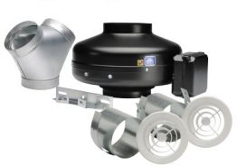 PV-Powervent Deluxe Bathroom Exhaust Kit 390 CFM KIT-PV150X-DV