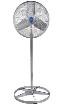 Washdown Duty Full Stainless Steel Pedestal Circulator Fan 24 Inch 7200 CFM ILG8WD24-2P