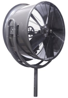 Triangle Jetaire Pole Mount High Velocity Fan 230 Volt 54 inch 42500 CFM Belt Drive HV5419-W