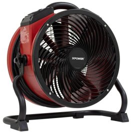 XPOWER Professional Sealed Motor Axial Air Mover w/ Outlets & Cord Variable Speed 2100 CFM X-39AR