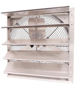 Shutter Mounted Wall Exhaust Fan 20 Inch w/ 9' Cord & Plug 2860 CFM 3 Speed 20SF4T90C