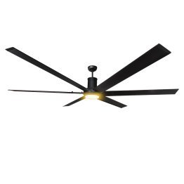 Big Air 96 In. Indoor 6-Speed Ceiling Fan with Light, Black ICF1030-96BLK